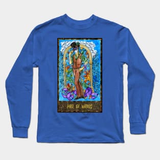 Page of Wands. Magic Gate Tarot Card Design. Long Sleeve T-Shirt